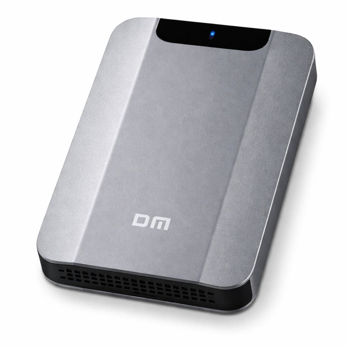 DM Externe harde schijf 500GB - Draagbare HDD - USB 3.2 - Metaal - Antraciet grijs — afbeelding 1