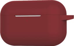 Hoesje - Geschikt voor Apple AirPods Pro 2 - Siliconen Hoes met Clip - Silicone Case Cover - Wijnrood — thumbnail 3
