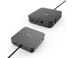 i-Tec - USB-C HDMI Dual DP Docking Station zonder oplader