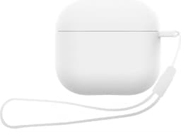 ShieldCase Siliconen Hoesje met Koordje Geschikt voor Airpods 4 - Siliconen Case voor Apple Airpods 4 Case Hoesje - Wit — thumbnail 4