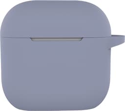Hoesje - Geschikt voor Apple AirPods 4 - met Clip - Siliconen Hoes - Silicone Case Cover - Lila — thumbnail 1