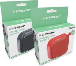 Dunlop Mini Speaker - Draadloos - Met Lus - 400mAh - Zwart/Rood — thumbnail 2