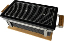 WOLFF BBQ |Shichirin grill |Keramische tafel barbecue |Rechthoek model met 2x lucht inlaad |Buitenhuis gebruik — thumbnail 2