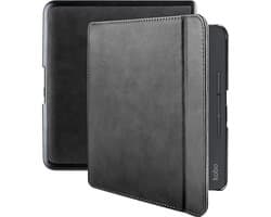Lunso - Lederen sleepcover hoes - Geschikt voor Kobo Forma (8 inch) - Zwart