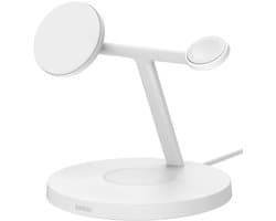 Belkin 3-in-1 Qi2 Draadloze Oplader – Magsafe compatibel - Wit