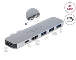 Delock Docking Station for MacBook Dual HDMI 4K / PD / Hub