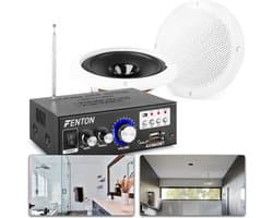 SkyTronic BS06 Badkamer speakerset 6.5 met versterker en 10 meter speakerkabel