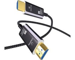 HDMI 8K Glasvezelkabel 3m van MMOBIEL - 48Gbps Ultra Hoge Snelheid - 8K@60Hz, 4K@120Hz, Dynamic HDR, ARC/eARC, HDMI 2.1, HDCP 2.2/2.3 – AOC Kabel voor PS5/Pro, Xbox One, Laptop, Blu-ray, TV etc.