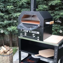 Sabah BBQ1 - Barbecue + pizzaoven en Grill op Wielen met Hittebestendig Glas en Waterdichte Hoes — thumbnail 4