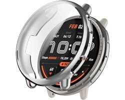 Strap-it Schokbestendig TPU bescherm hoesje - case geschikt voor de Amazfit Active 2 (zilver)