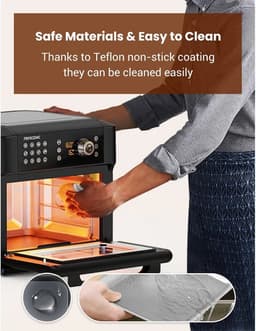 Air Fryer - Airfryer Oven - Heteluchtfriteuse - 15L - 1700W - 5 Accessoires - PFAS-vrij - 80 tot 200 Graden - Zwart — thumbnail 4
