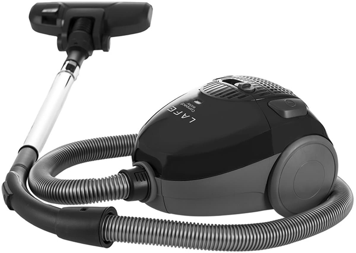 Lafe - Stofzuiger met zak - drievoudig filtratiesysteem - 800W - zwart, Compact S — afbeelding 1