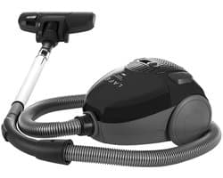 Lafe - Stofzuiger met zak - drievoudig filtratiesysteem - 800W - zwart, Compact S