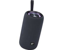 Draadloze Bluetooth Speaker 16W - Party Muziekbox met RGB Lichtshow en FM Radio - Compacte Speaker met Rijke Bass en 2,5 Uur Speeltijd - Zwart