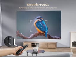 Mini Beamer - Projector - Android - Digitale projector - 5G WiFi - Bluetooth Compatibel met HDMI - Voeding - USB - 20000 Lumen - 300 ± 50% ANSI - 55W - Wit — thumbnail 3