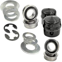 Dailygoods- Voorwielring - Dragende Omzettingsuitrusting - Conversiekit - Compatibel met Craftsman/Poulan/Husqvarna/Jonsered - Metaal/Rubber - Inhoud: 1 set - Wielbus — thumbnail 4
