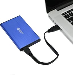 Externe Harde Schijf - Draagbare Opslag - Bestanden Opslaan - Supersnelle USB 3.0 - 500GB - Blauw — thumbnail 5