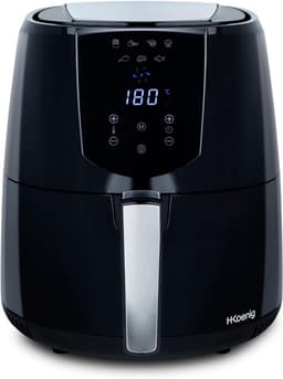 Compacte Airfryer - Heteluchtoven - Gezond Koken - 7 Programma's - 4 Liter - Zwart — thumbnail 1