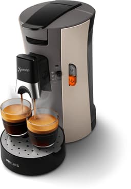 Philips Senseo Select Koffiepadmachine CSA240/30 - Keuze uit 1 of 2 Kopjes - Instelbare Intensiteit - Automatische Uitschakeling - Nougat en Kasjmiergrijs — thumbnail 4