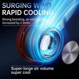 Draagbare halsventilator – Oplaadbaar via USB – Bladloze nekventilator voor om de hals – Handsfree en veilig – Koelend – Van PP-materiaal – Geschikt voor buiten – Groen — thumbnail 4