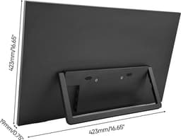 18.5" Draagbare Monitor – 1080P IPS, 100Hz, Dual USB-C, HDMI, Plug & Play – Ultra Slim 1,12kg – Voor Laptop, Telefoon, Gaming — thumbnail 4