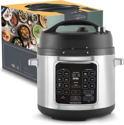 YOR® Multicooker - Multicookers - Zilver/Zwart - ‎34cm x 34cm x 31cm — thumbnail 1