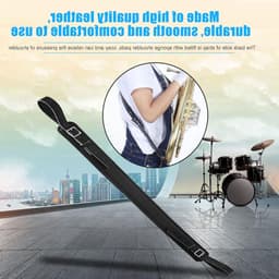 Verstelbare schouderbanden voor tuba en bombardino, leer, ideaal voor beginners en muzikanten — thumbnail 2