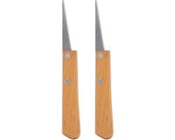 2 Stuks Keramiek Reparatie Mes met Rvs Handvat, Gereedschap voor Klei Snijden en Vormen