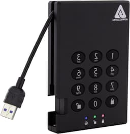 Externe Harde Schijf - Draagbare Opslag - Veilige Data Opslag - Hardware Encryptie - 500GB - Zwart — thumbnail 1