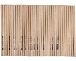 Natuurlijke Hout Grafiet Potloden voor School, Kantoor, Tekeningen en Examens - Milieuvriendelijk en Duurzaam