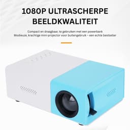 VLSelect® Beamer mini - Projectie scherm - Thuisbioscoop - Full HD — thumbnail 5