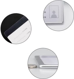 Duurzame Aluminium ID Kaarthouder met Neopreen Halsband en Sleutelhanger - 2 Stuks voor Werk en School, Ideaal voor Identificatie en Toegangspassen — thumbnail 3