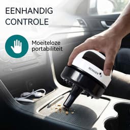 carmdering - Tafelstofzuiger - draadloze mini stofzuiger USB oplaadbaar - krachtige zuigkracht - compact en draagbaar - voor bureau, auto en huishouden — thumbnail 3