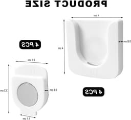 4-delige Magnetische Wandhouder voor Afstandsbediening met Sterke Bevestiging voor Thuis en Kantoor — thumbnail 5
