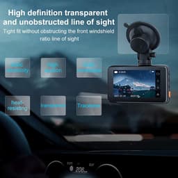 Allecto - auto-camera-accessoires - antistatische folies - helder zicht - transparant - statische stickers - geschikt voor dashcams — thumbnail 2