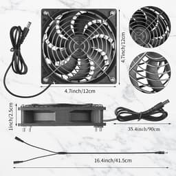 aladdien - Zonnepaneel Ventilator Kit - 10W Dubbele Uitlaat - Weerbestendig - Geschikt voor Kippenhokken en Kassen - Wandmontage - Multifunctioneel — thumbnail 3