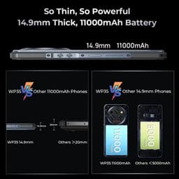 Oukitel WP35 16,8 cm (6.6") Hybride Dual SIM Android 14 5G USB Type-C 8 GB 256 GB 11000 mAh Grijs — thumbnail 5