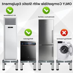 Verstelbare wasmachine standaard voor hoge belasting tot 300 kg - Geschikt voor wasmachines en drogers, hoogte 40-60 cm — thumbnail 3
