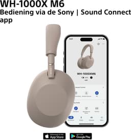 Sony WH-1000XM6 - Draadloze koptelefoon met Noise Cancelling - Beige — thumbnail 17