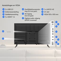MEDION 80 cm (32 inch) Full HD-tv (smart-tv, VIDAA Store, Prime Video, Disney+, DAZN, Paramount+, HbbTV, PVR, HDR-triple-tuner, MD 832102) — thumbnail 5