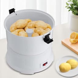 Elektrische Aardappelschilmachine - Automatische Schiller - Snel Groenten Schillen - Grote Capaciteit - 0.8 kg - Wit — thumbnail 1