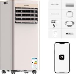 Draagbare Airconditioner - Mobiele Airco - Ruimte Koelen - 3-in-1 Functies - 700 mm Hoog - Goud — thumbnail 1