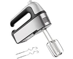 Staande mixer - Keukenmixer deeg - Taarten bakken - Vijf snelheden - 10x10x10 mm - Zilver