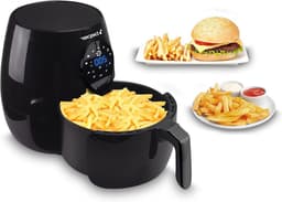 Airfryer Zonder Olie - Hetelucht Frituurpan - Gezond Koken - 7 Programma's Digitaal - 5 Liter Inhoud - Zwart — thumbnail 1