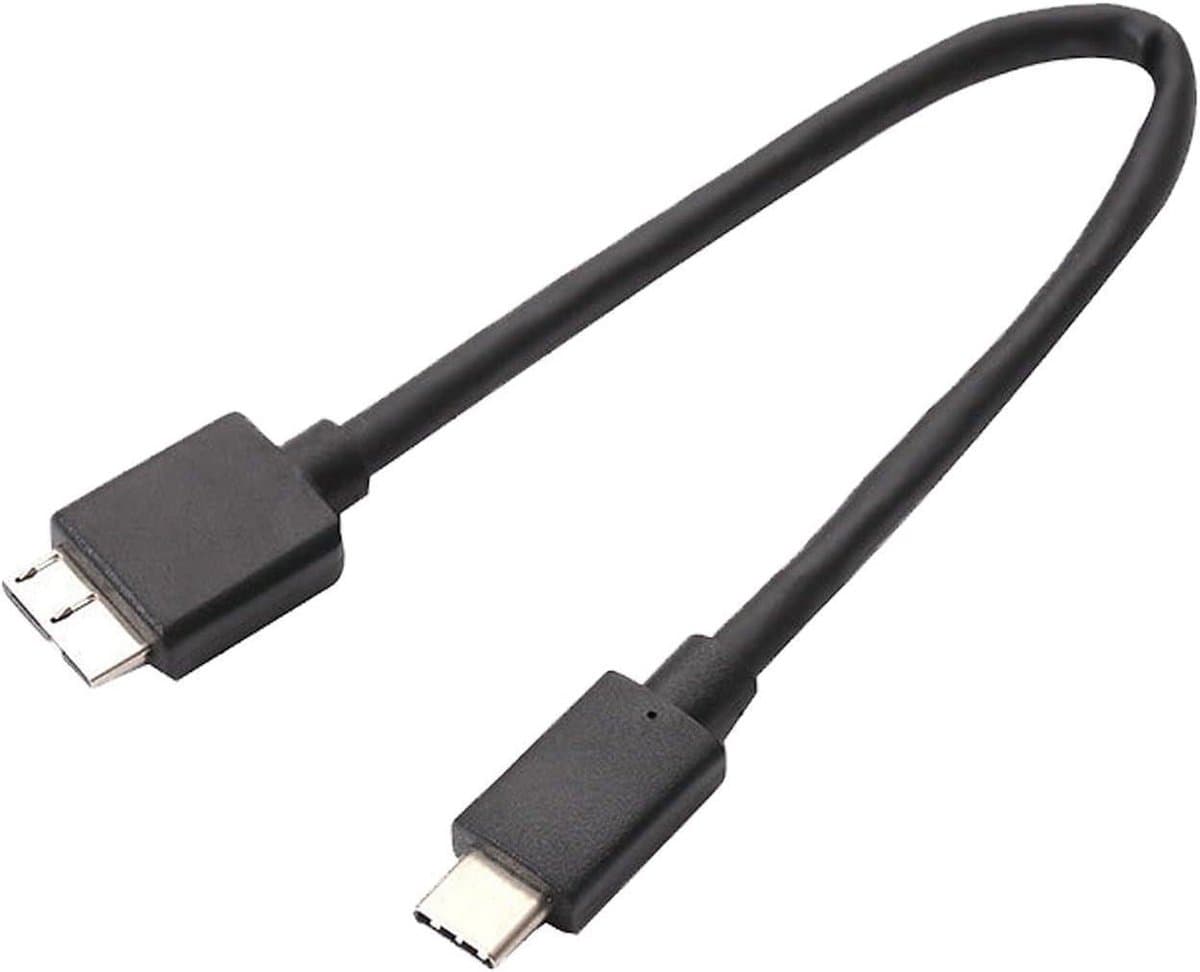 Gegevensoverdrachtkabel - Externe HDD Kabel - Bestanden Overzetten - High-Speed 5 Gbps - Tot 5 TB - Zwart — afbeelding 1