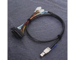 Allecto - Externe Harde Schijf Kabel - SFF-8644 naar SFF-8482 - 1 meter - 12 Gbps - Geschikt voor Server en Harde Schijf - G0502