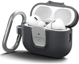 Spigen Hoesje Geschikt voor AirPods Pro 3 - Nano Pop Case met Karabijnhaak Zwart — thumbnail 2