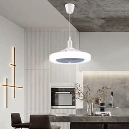 Allecto - Plafondventilator met Lampen - Verstelbare LED-ventilatorlamp - Stil - 30W - Geschikt voor Kinderkamer en Slaapkamer - 9,8 Inch Diameter — thumbnail 4
