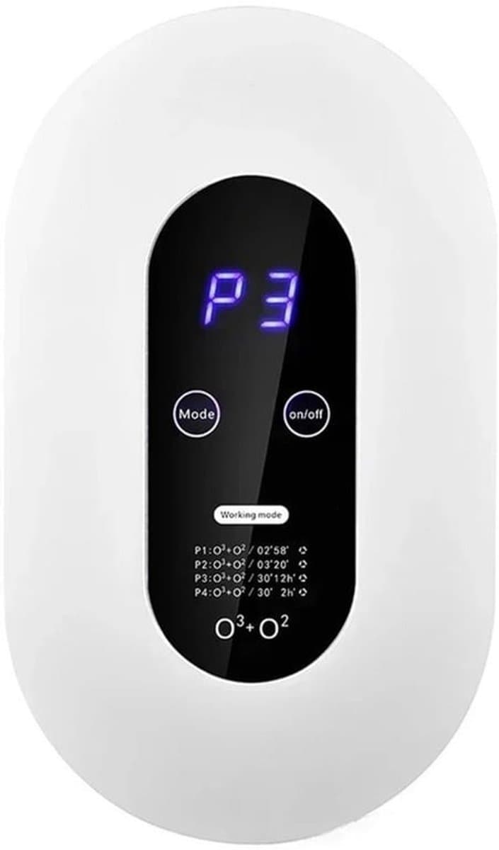 Luchtreiniger - Negatieve ionen luchtreiniger - Ozongenerator - Luchtreiniger met ionisator - Geurverwijderaar - Luchtzuiveraar voor huisdieren - Ontgeurder voor wc en keuken - Formaldehyde verwijderaar - Ozon-luchtverfrisser - Compacte luchtreiniger — afbeelding 1
