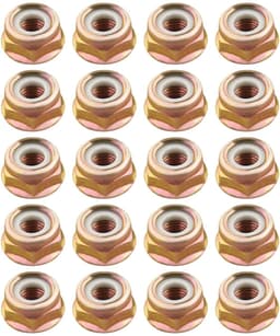 ZEYNOMAX- Moer 20 Stuks - Linkerhand Draad M10x1.25 - Vervangingen - Metaal - Slijtvast - Corrosiebestendig - Afmetingen 22x11 mm - Draadmoer — thumbnail 1